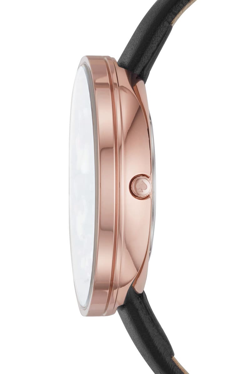 Kate Spade New York metro leather strap watch, 36mm, Alternate, color,