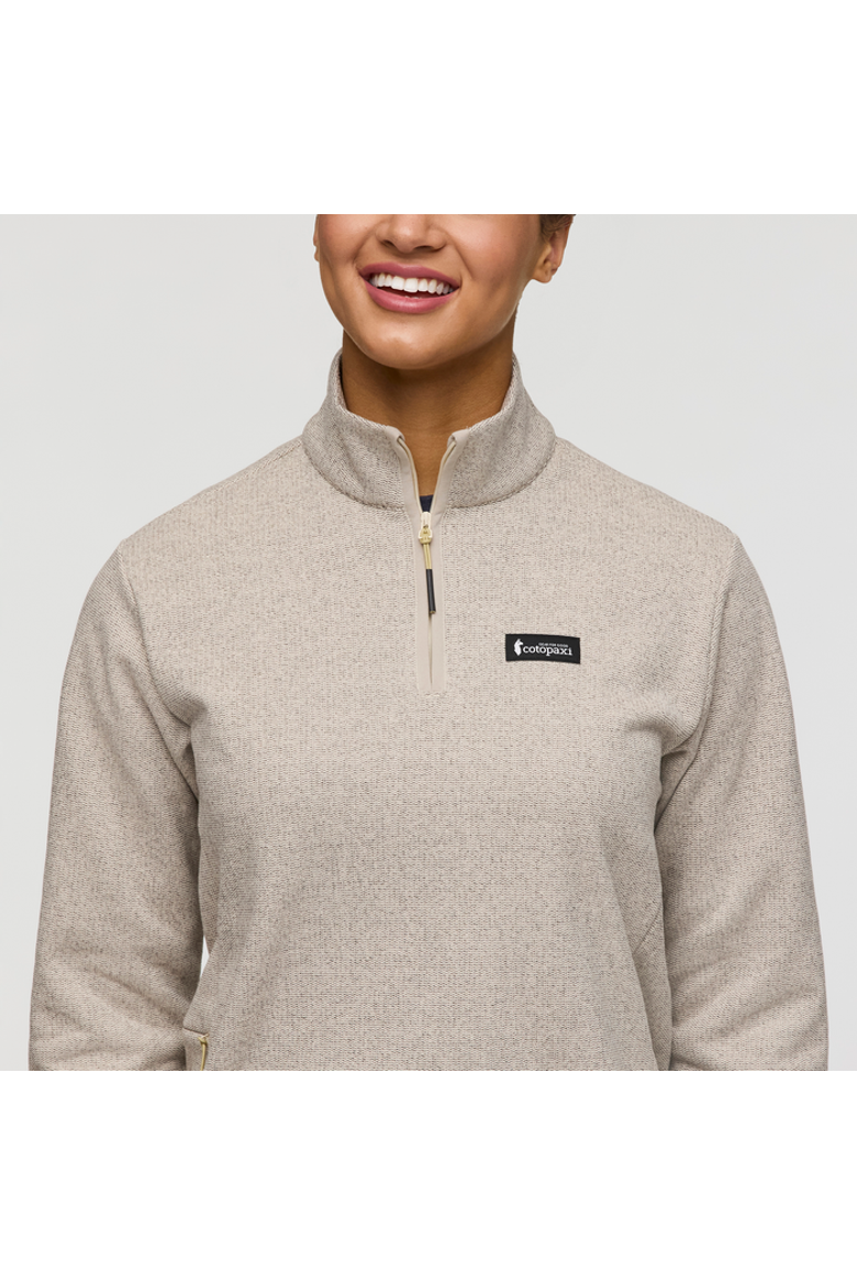 Envo Fleece Quarter-Zip Pullover - Women's, Alternate, color, Heather Cream