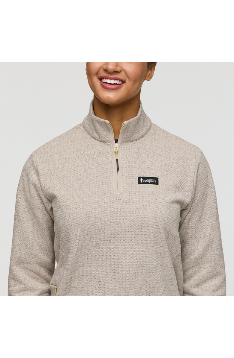 Cotopaxi Envo Fleece Quarter-Zip Pullover - Women's, Alternate, color, Heather Cream