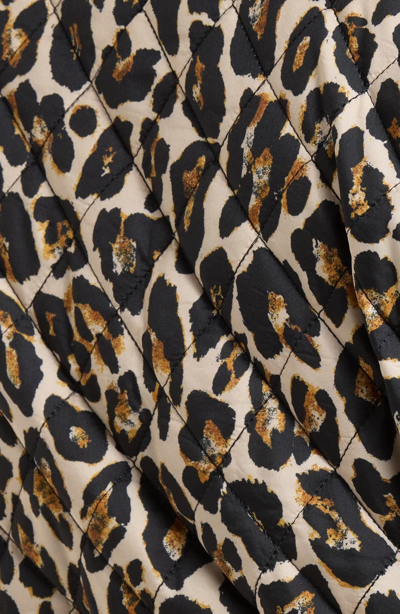 Tahari ASL Reversible Leopard Print Quilted Jacket, Alternate, color, Natural Leopard