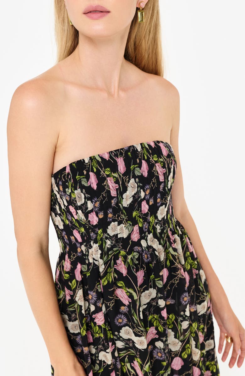 CAMI NYC Minoa Floral Strapless Gown, Alternate, color,