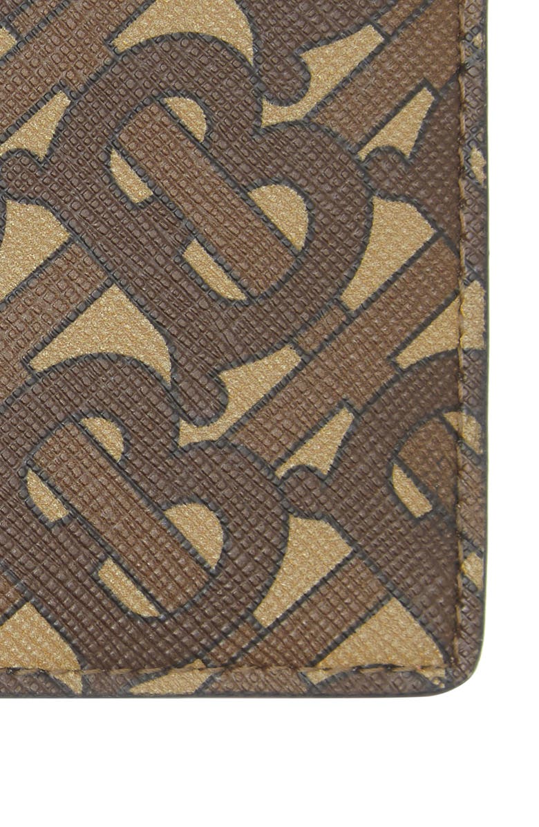 Burberry TB Monogram E-Canvas International Bifold Wallet, Alternate, color, 