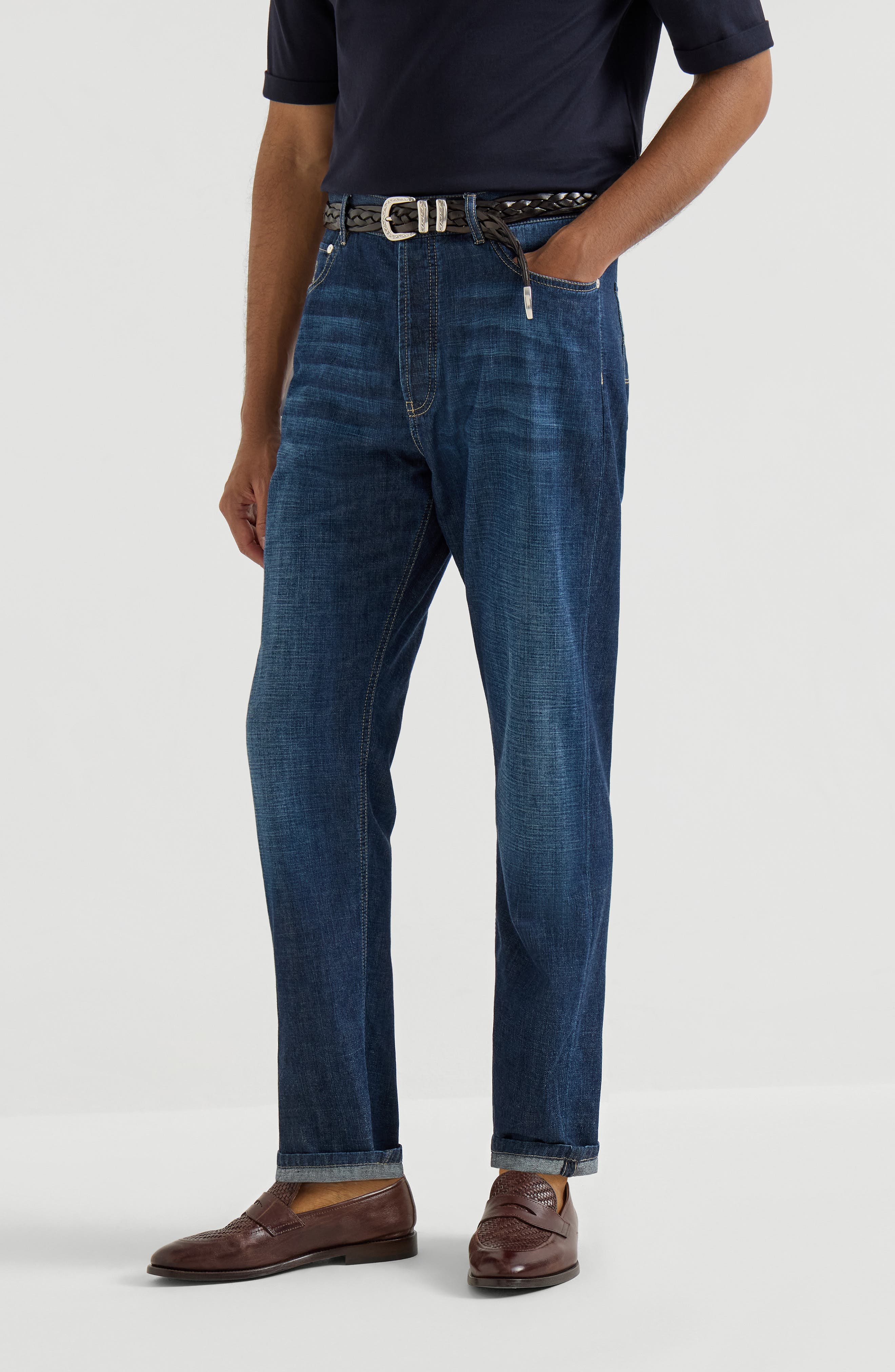 Iconic fit five-pocket trousers - image 3
