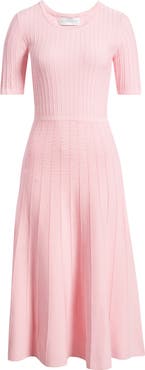Elie Tahari The Carla Pointelle Sweater Dress