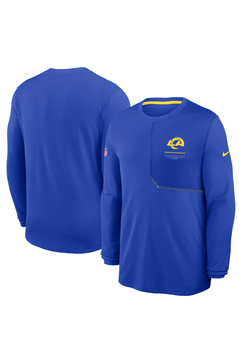 Men's Nike  Royal Los Angeles Rams Sideline Coaches UV Dri-FIT Long Sleeve Shirt, Main, color, Royal