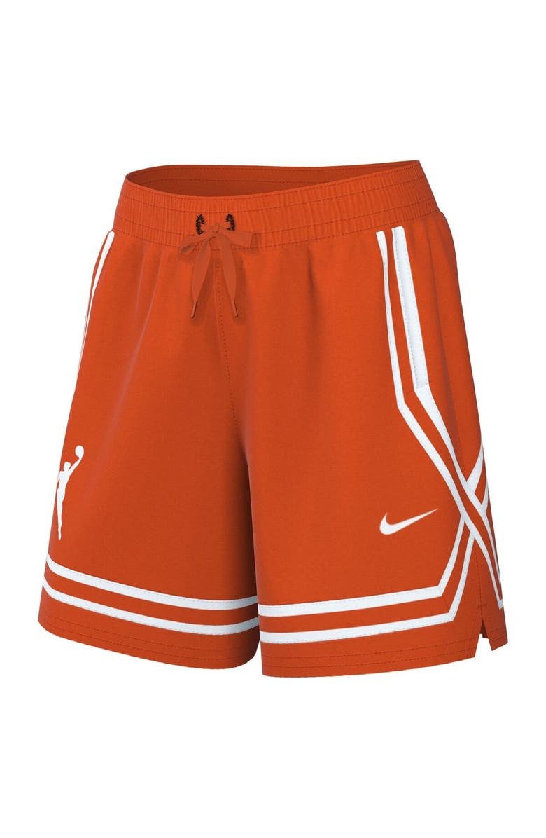 Nike Women's Nike Orange WNBA Logowoman Team 13 Crossover Performance Shorts, Alternate, color, 