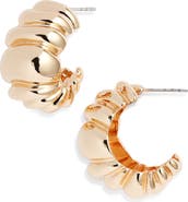 Open Edit Mollusk Spiral Hoop Earrings