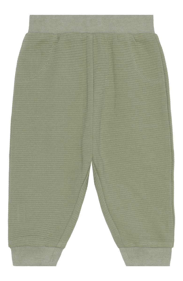 PL Baby by Petit Lem Zip Hoodie, T-Shirt & Joggers Set, Alternate, color, Dusty Green