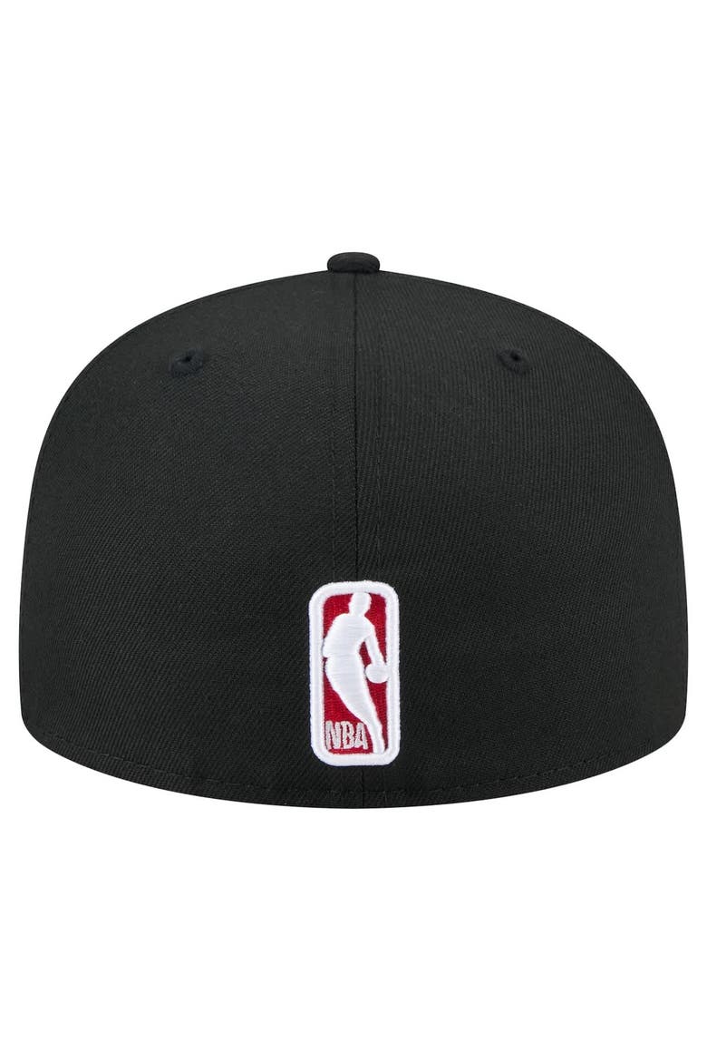 Men's New Era Black Chicago Bulls State Stitch 59FIFTY Fitted Hat, Alternate, color, Black