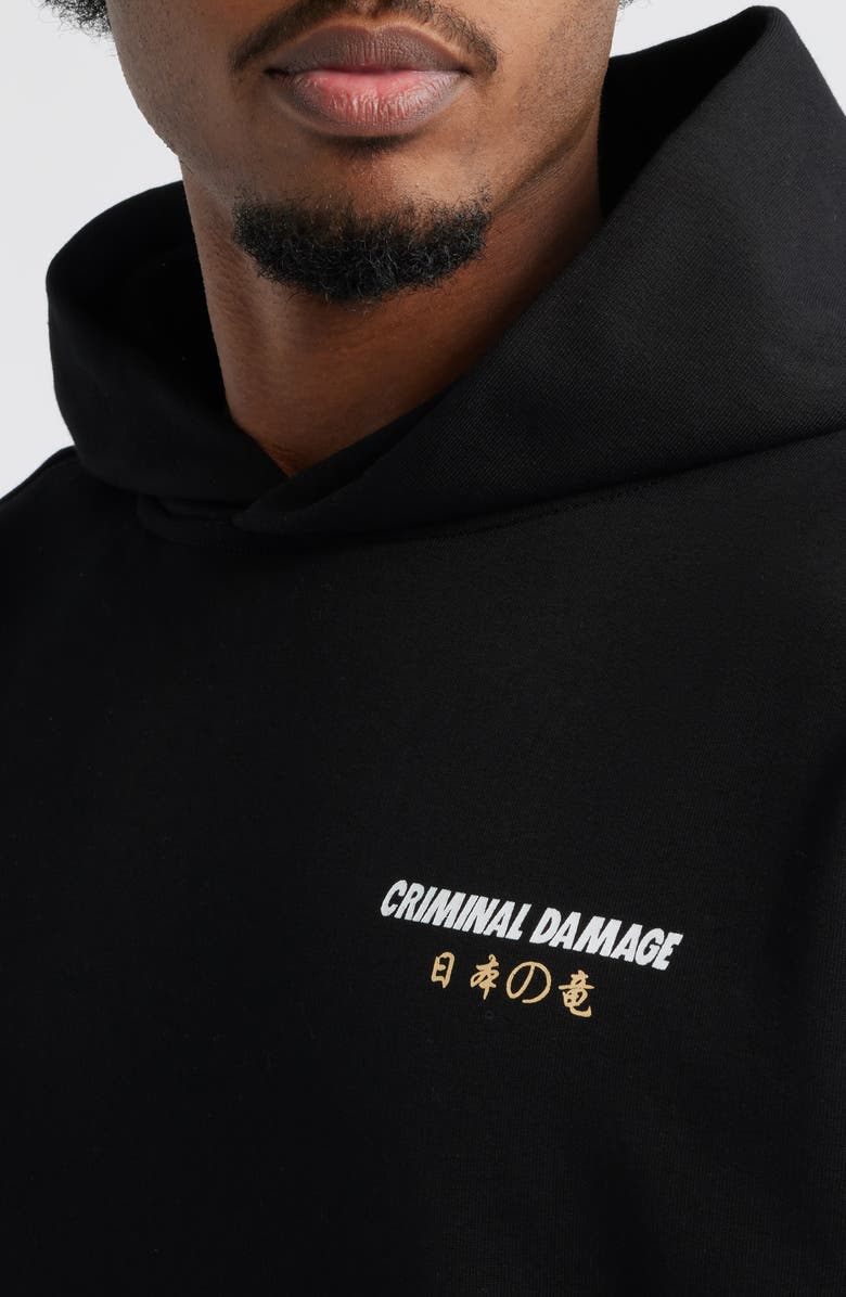 CRIMINAL DAMAGE Mythology Graphic Hoodie, Alternate, color, Black
