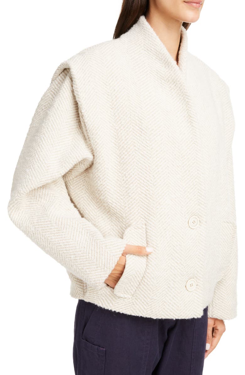 Isabel Marant Étoile Drogo Herringbone Jacket, Alternate, color, 
