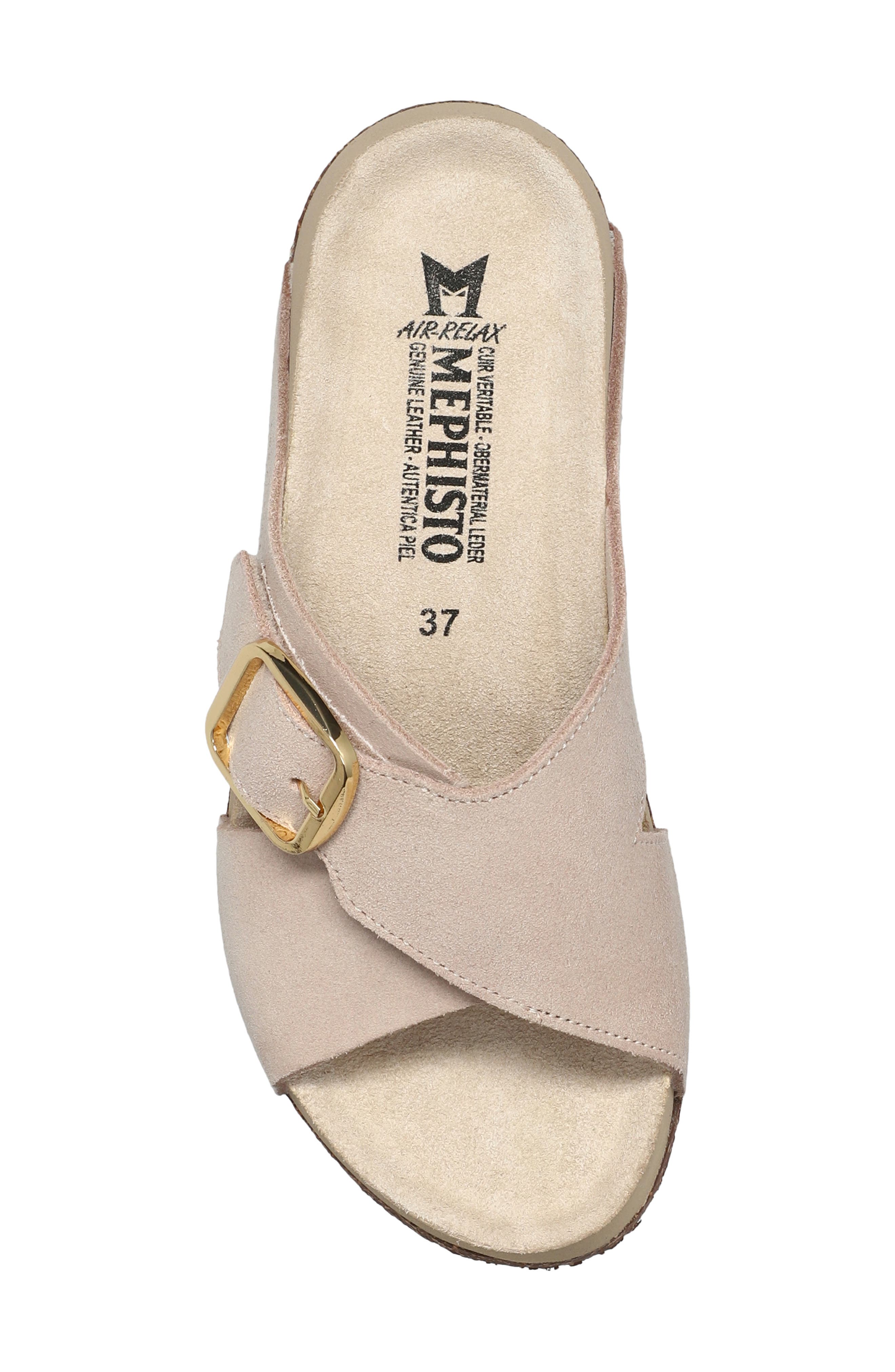 Berrie Buckle Strap Slide Sandal, Alternate, color, SAND