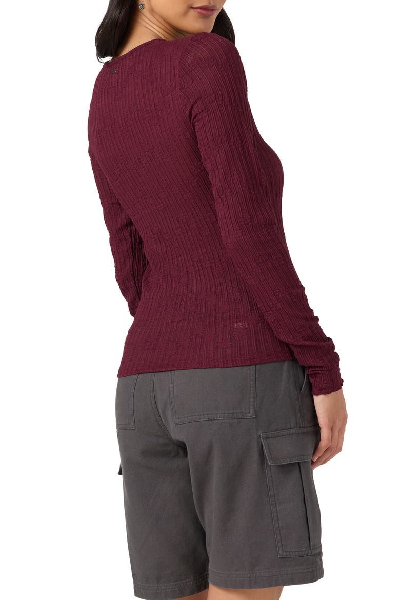Marliz Lace Long Sleeve Top, Alternate, color, FIG