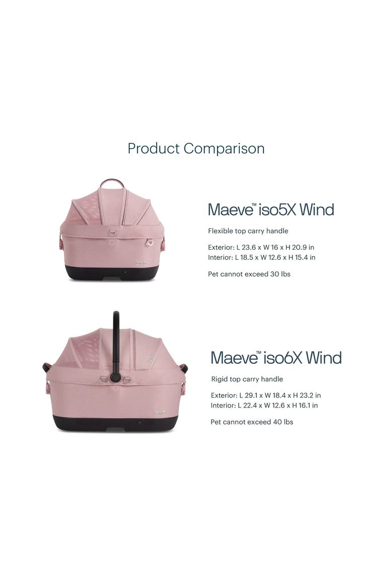 Maeve ISO6X Wind Pet Car Seat, Alternate, color, SAKURA