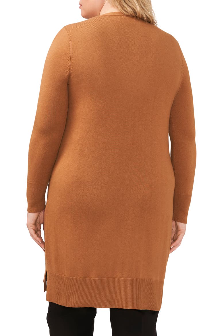 Open Front Long Cardigan, Alternate, color, DESERT CAMEL