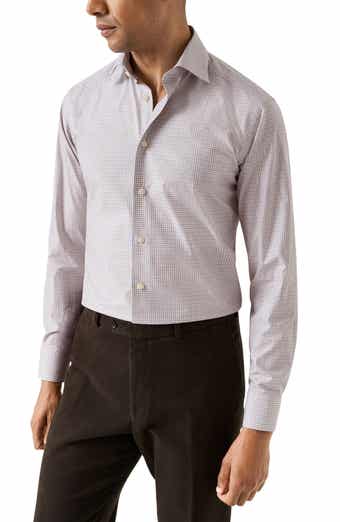 Eton Slim Fit Microcheck Shirt