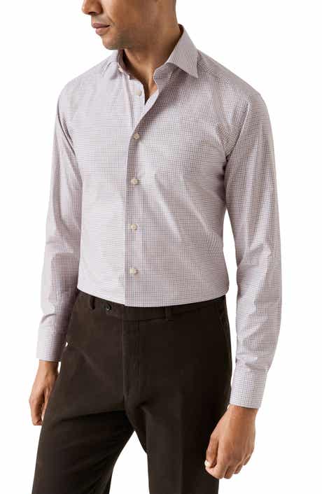 Eton Slim Fit Microcheck Shirt