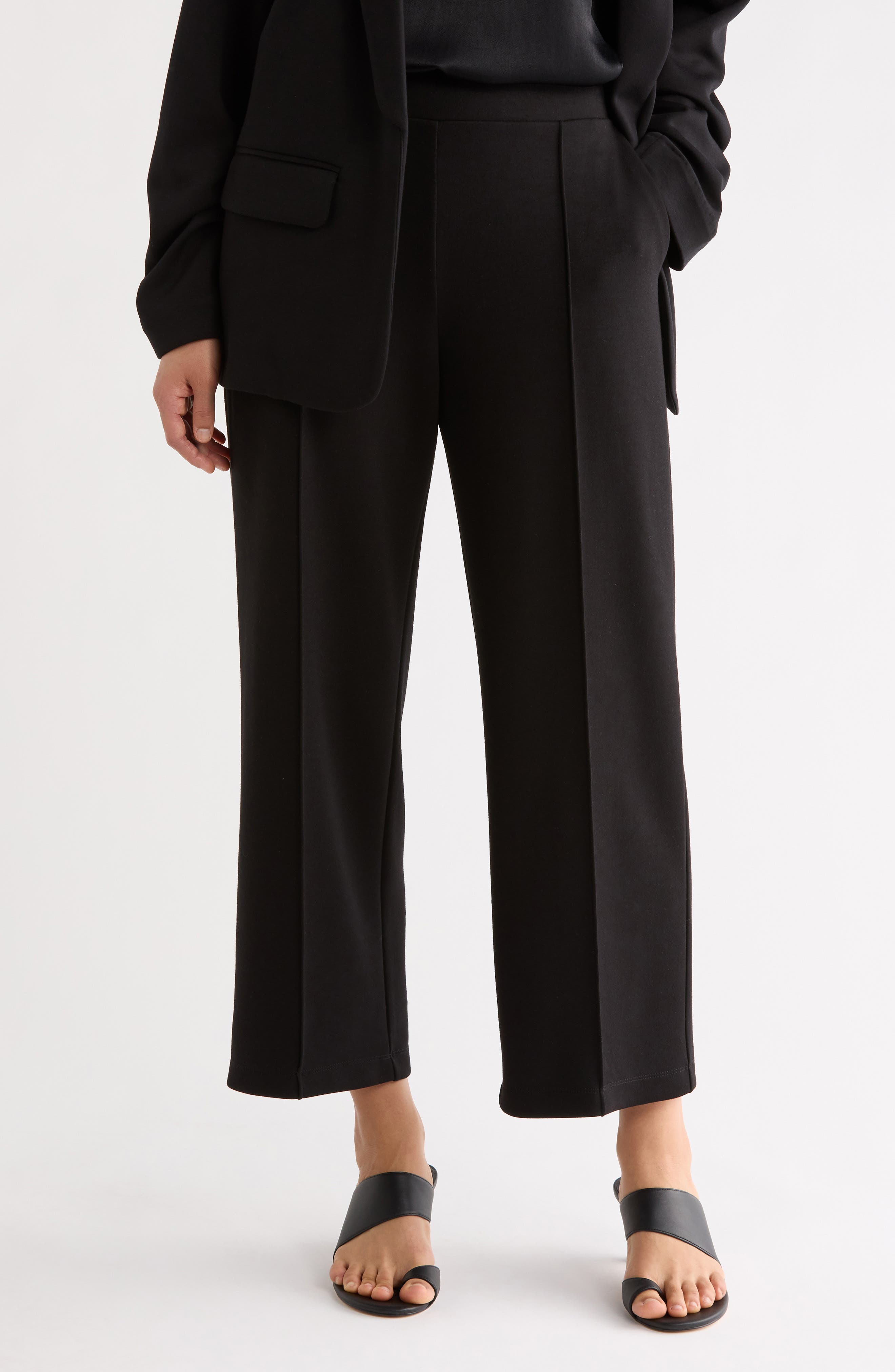 NORDSTROM RACK Scuba Crop Wide Leg Pants