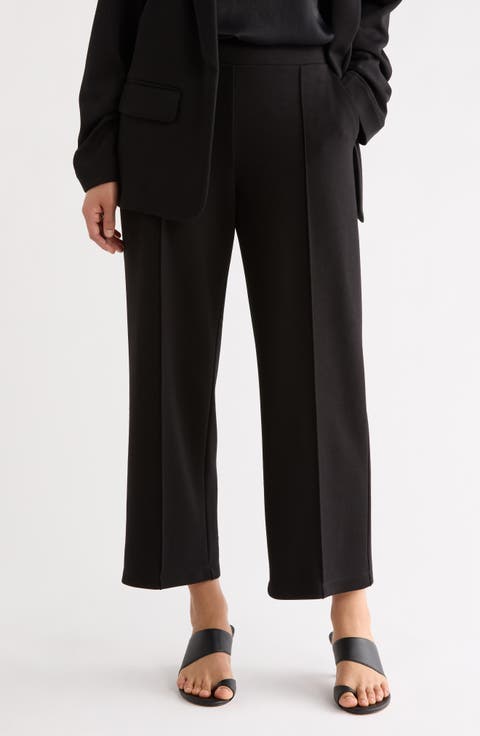 Scuba Crop Wide Leg Pants