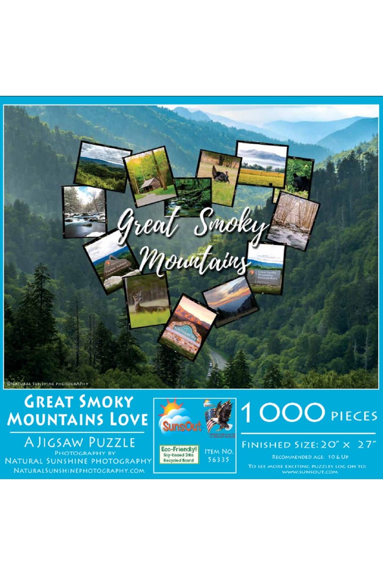 Great Smoky Mountains Love 1000 piece Jigsaw Puzzle for Adults, Main, color, Multicolor