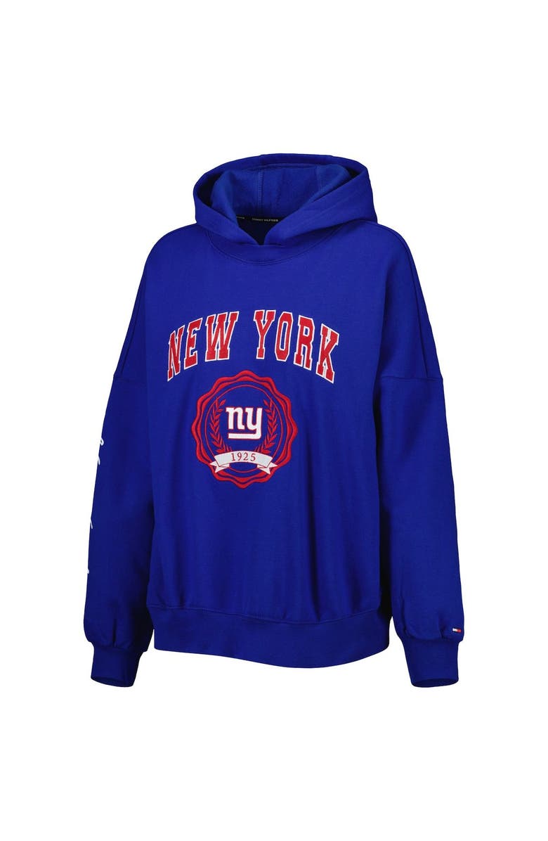 Tommy Hilfiger Women's Tommy Hilfiger Royal New York Giants Becca Drop Shoulder Pullover Hoodie, Alternate, color, 