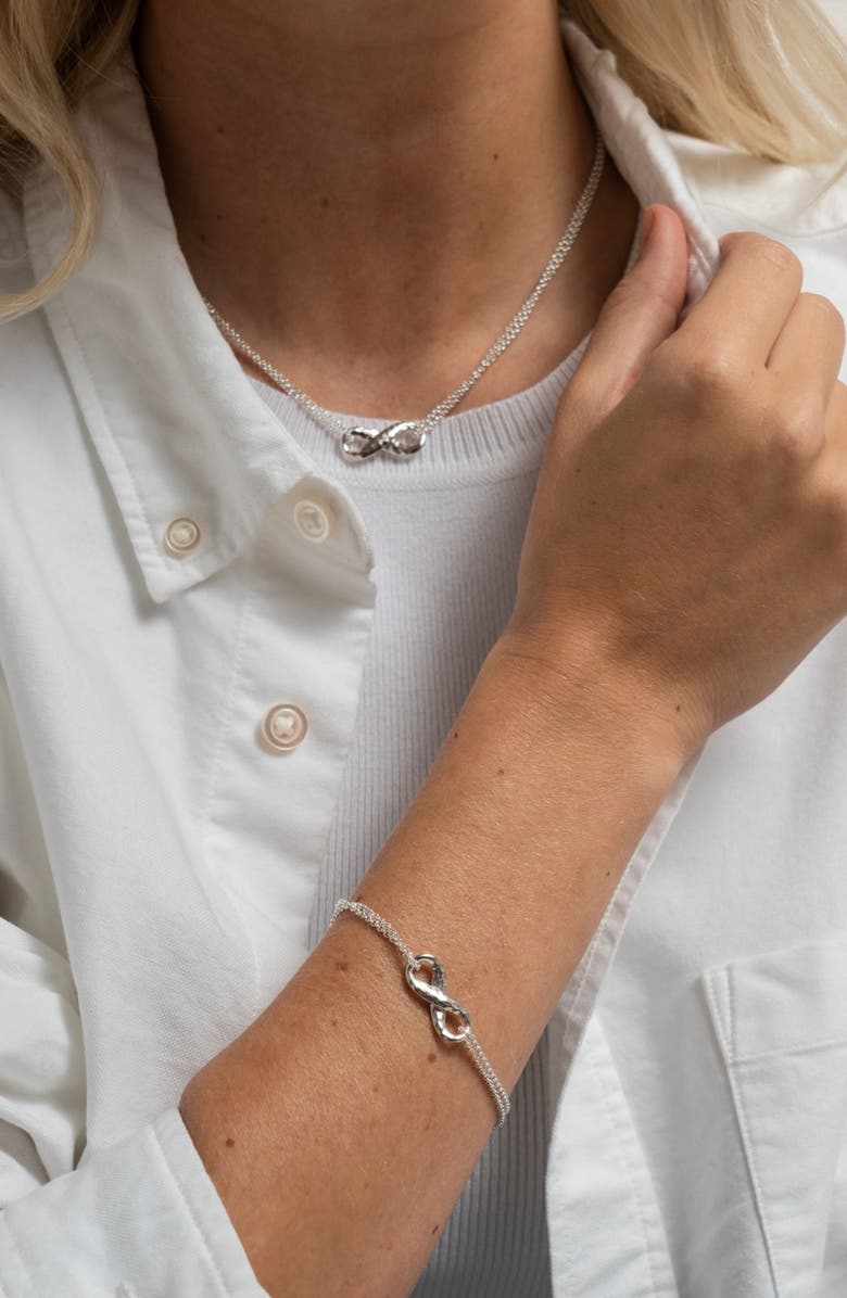 Dower & Hall Entwined Infinity Bracelet, Alternate, color, Sterling Silver