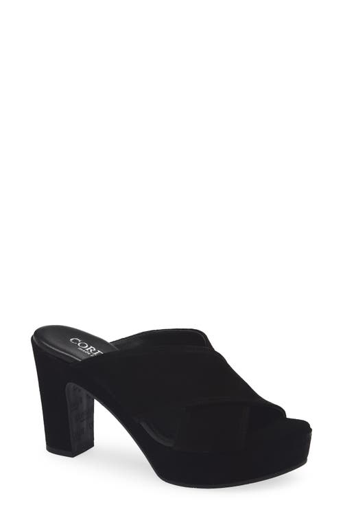 Cordani Teresa Platform Slide Sandal In Black