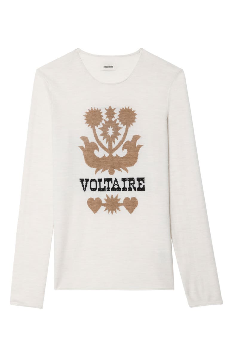 Zadig & Voltaire Teissa We Voltaire Merino Wool Sweater, Alternate, color,