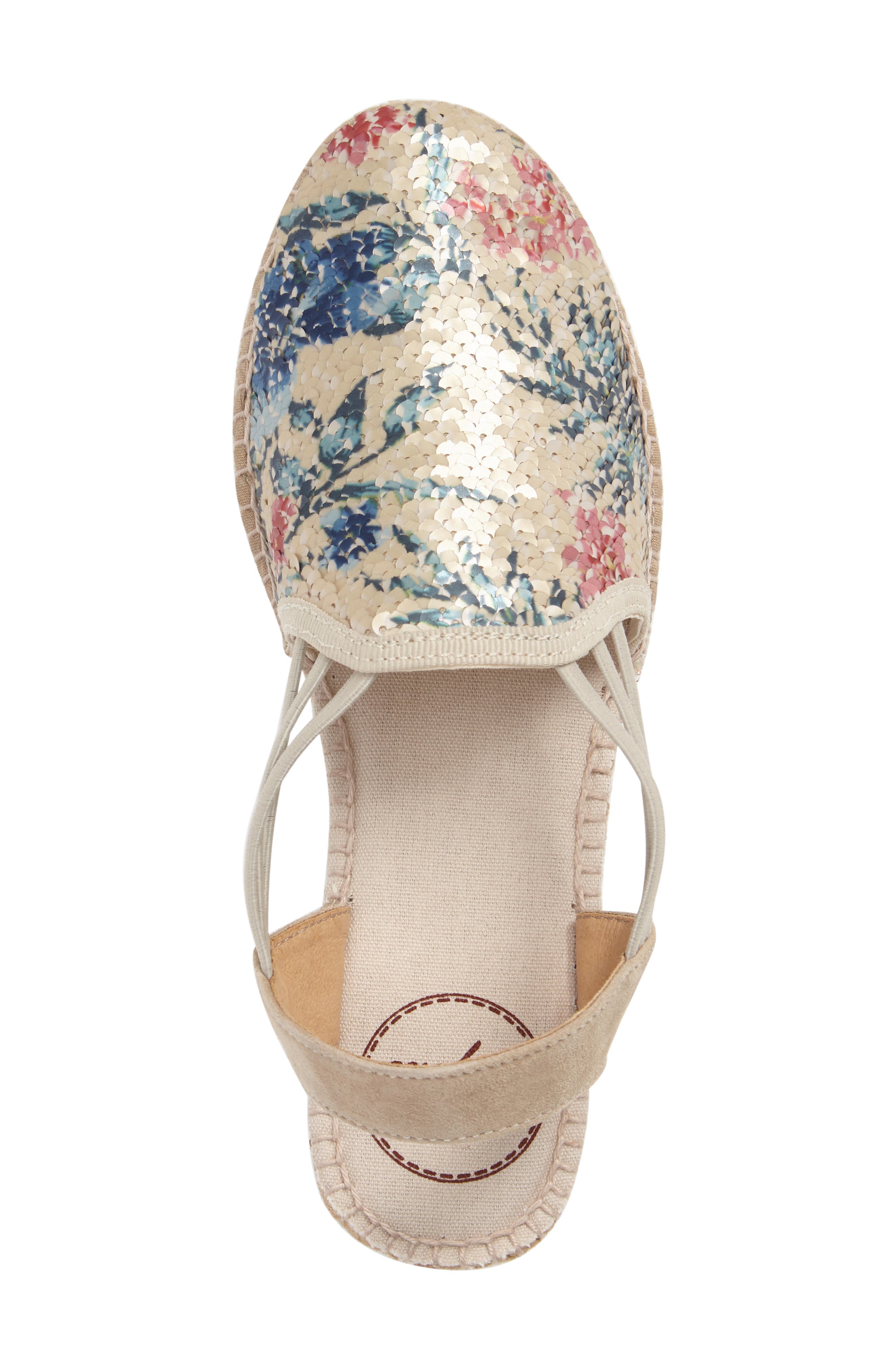 'Noa' Espadrille Sandal, Alternate, color, MULTI FABRIC/ BEIGE SUEDE