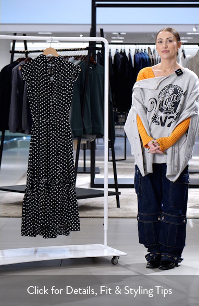 Broadway Cap Sleeve Tiered Midi Dress, sales video thumbnail