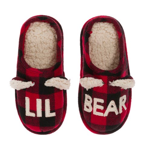 Kids' Buffalo Check Lil Bear Clog Slipper (Toddler & Little Kid)