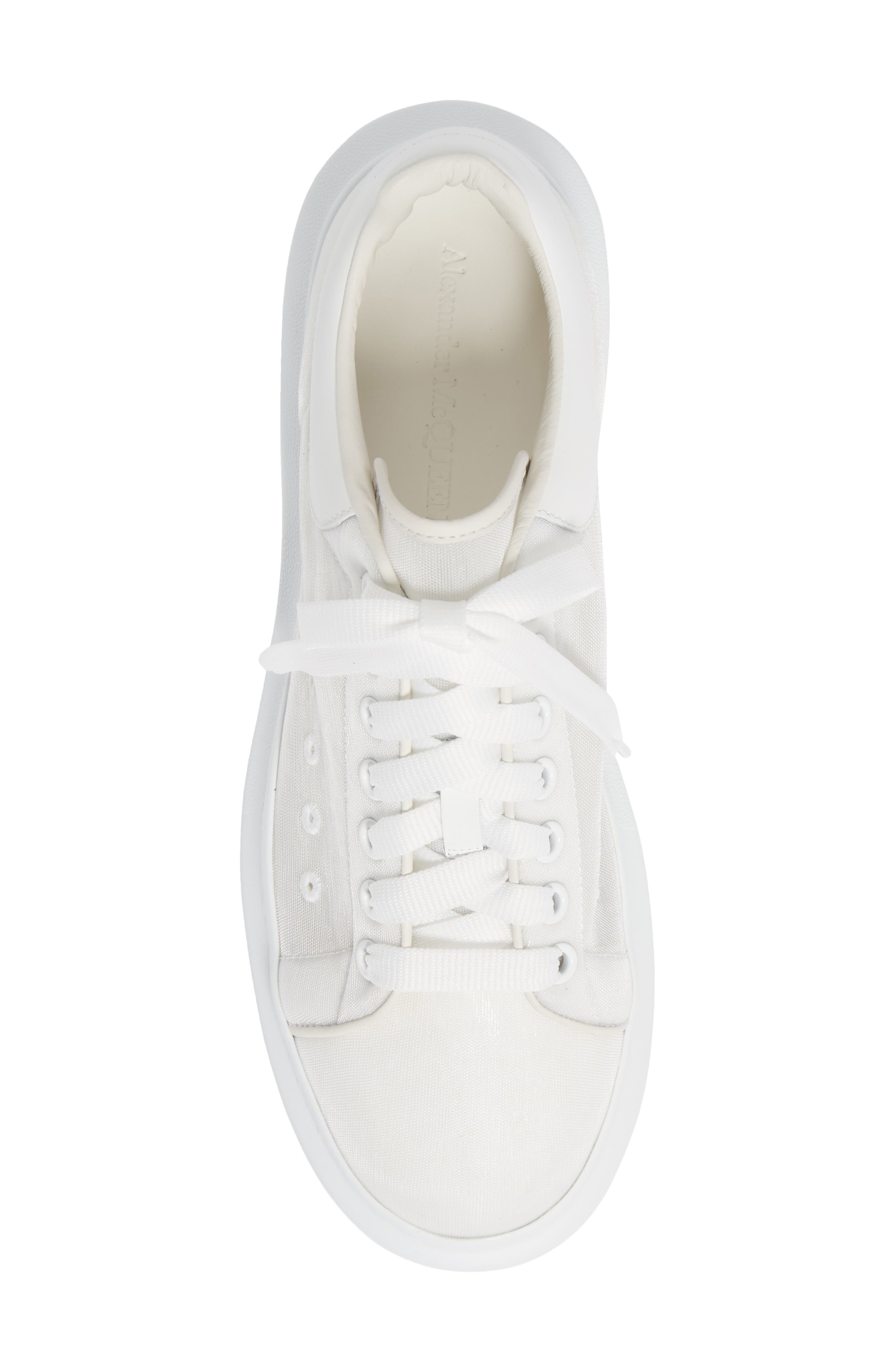 Alexander McQueen Oversize Transparent Sneaker, Alternate, color, WHITE