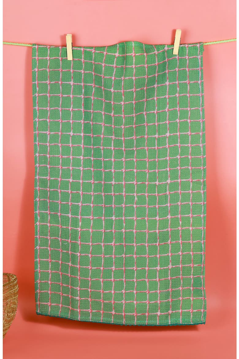 Pickleball Game Day Set of 3 Kitchen Towels, Alternate, color, KELLY GREEN/ WHITE