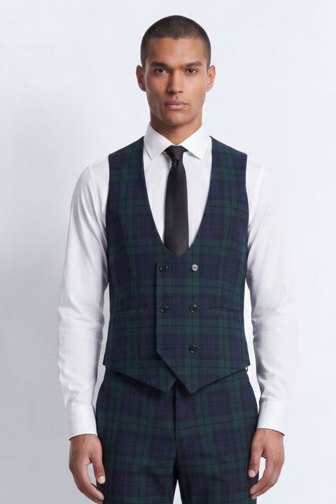 Ginger Tartan Waistcoat
