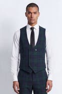 Twisted Tailor Ginger Tartan Waistcoat