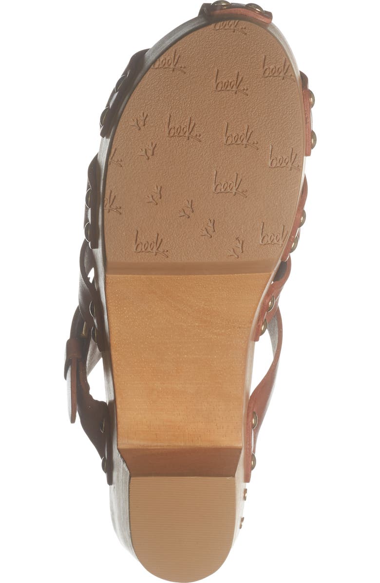 Beek Magpie Platform Sandal, Alternate, color, Cognac