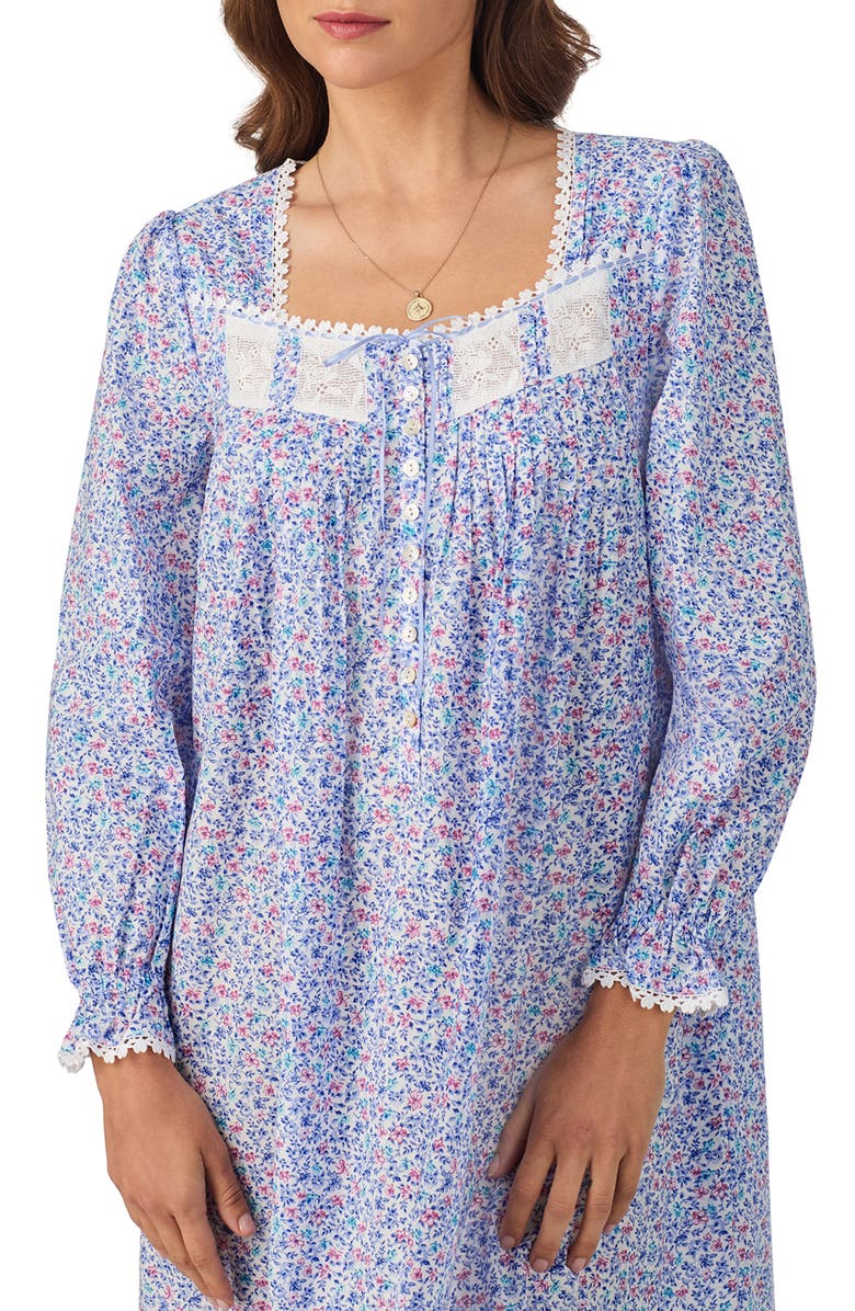 Eileen West Long Sleeve Cotton Ballet Nightgown, Alternate, color, 