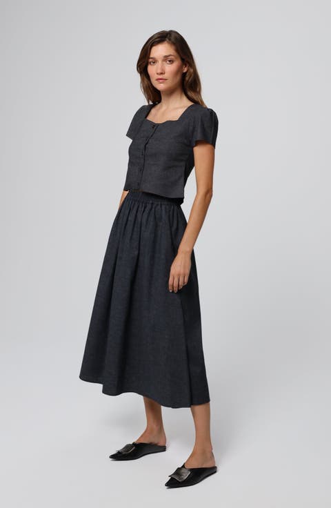 Juana Hemp Blend Maxi Skirt