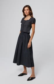 JUANA Juana Hemp Blend Maxi Skirt