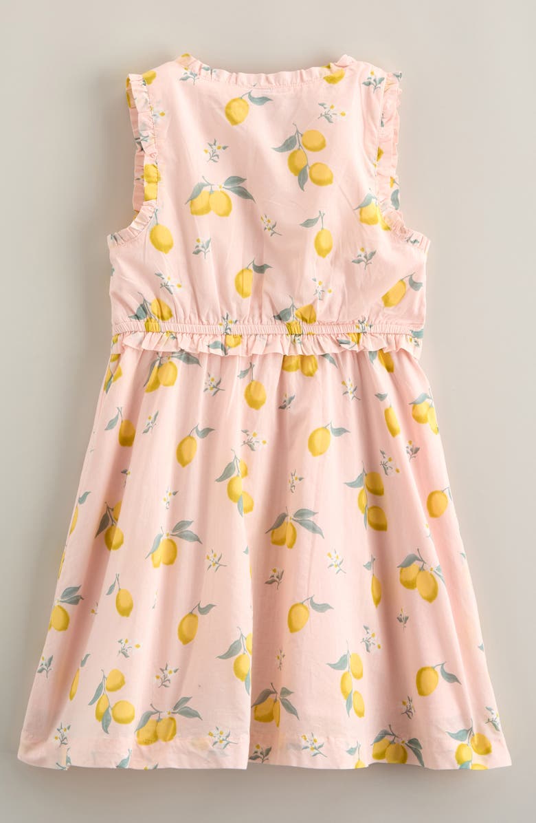 Nordstrom Kids' Button Front Cotton Dress, Alternate, color, Pink Dogwood Lemons