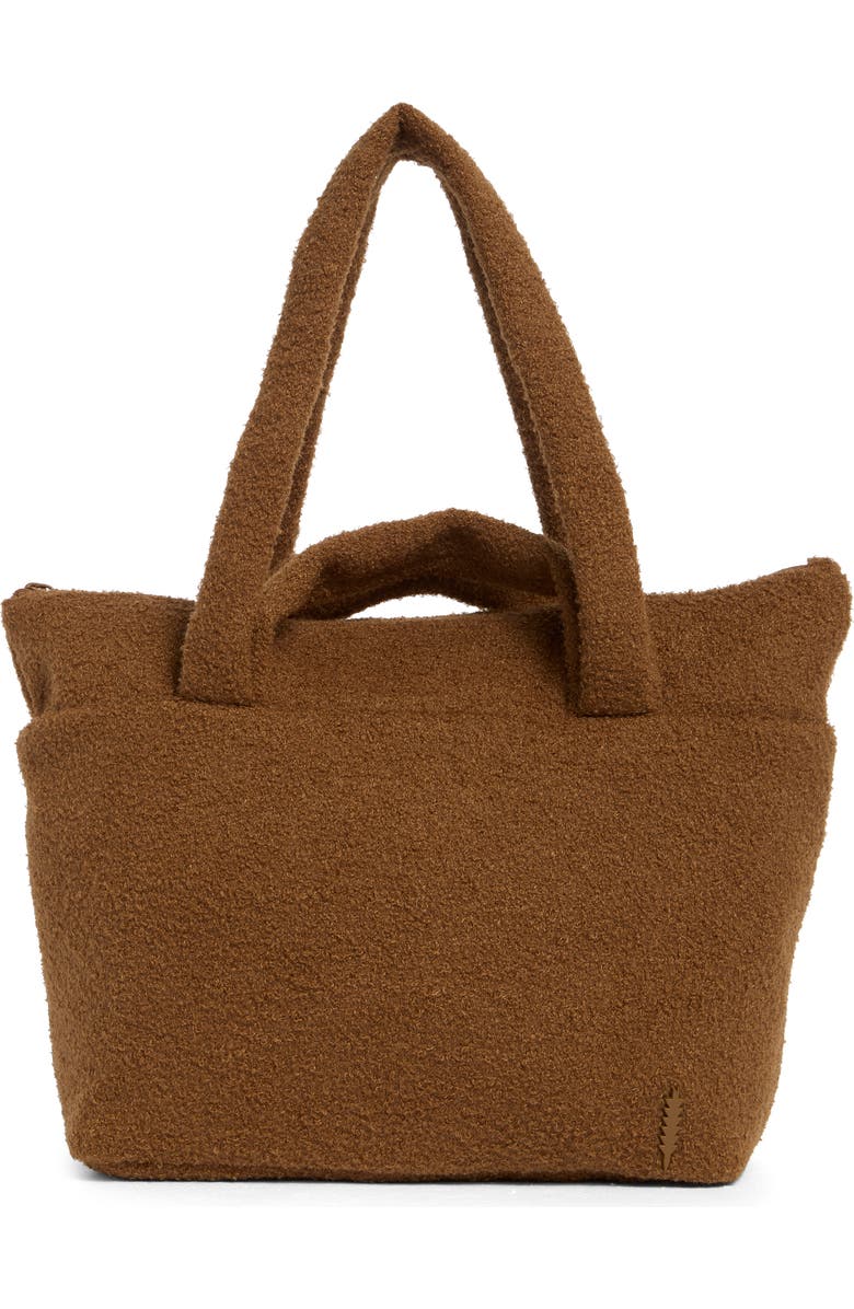 Thacker Glenn Medium Faux Shearling Tote, Alternate, color, Pecan