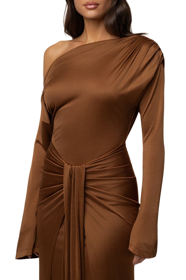 Draped Perfection Maxi Dress, Alternate, color, Tan