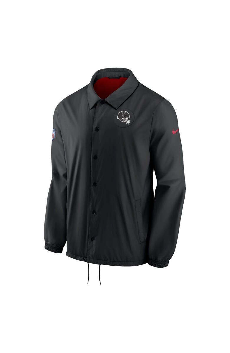 Nike Men's Nike Black Atlanta Falcons Sideline Coaches Performance Full-Snap Jacket, Alternate, color,