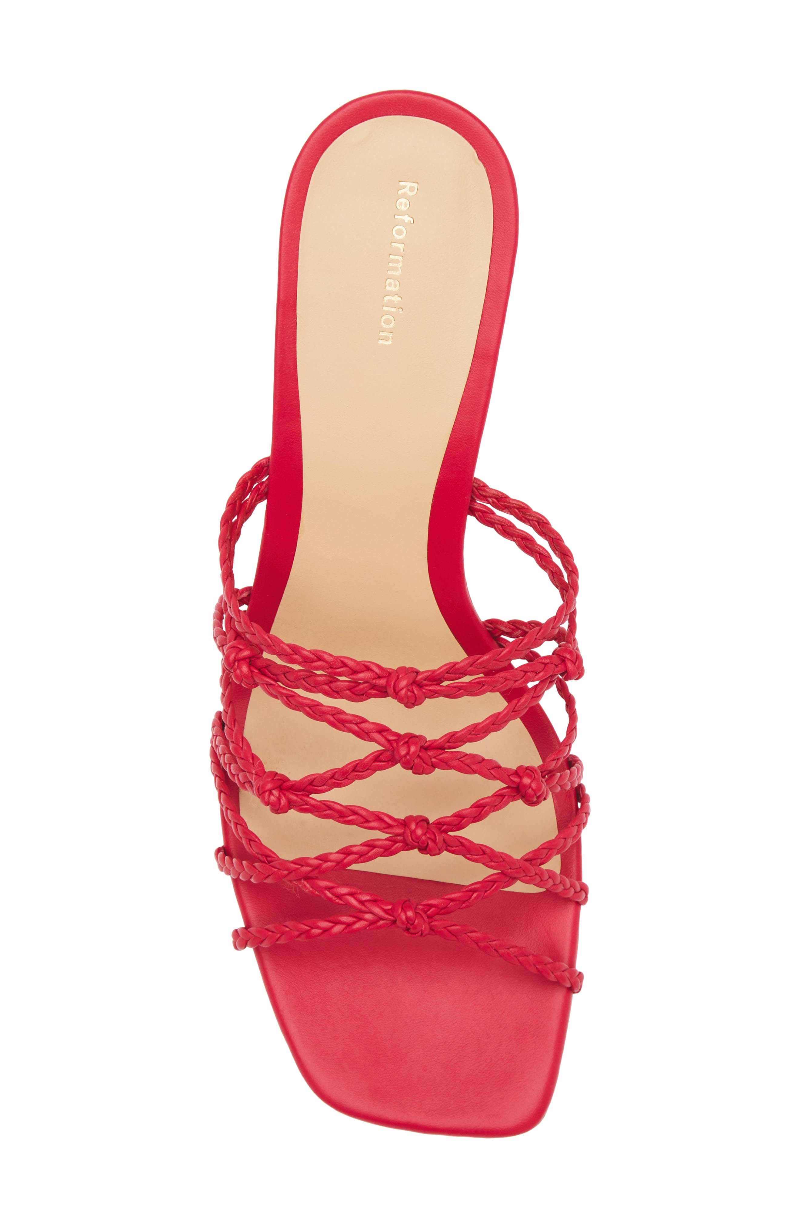 Reformation Mylo Braided Sandal, Alternate, color, 