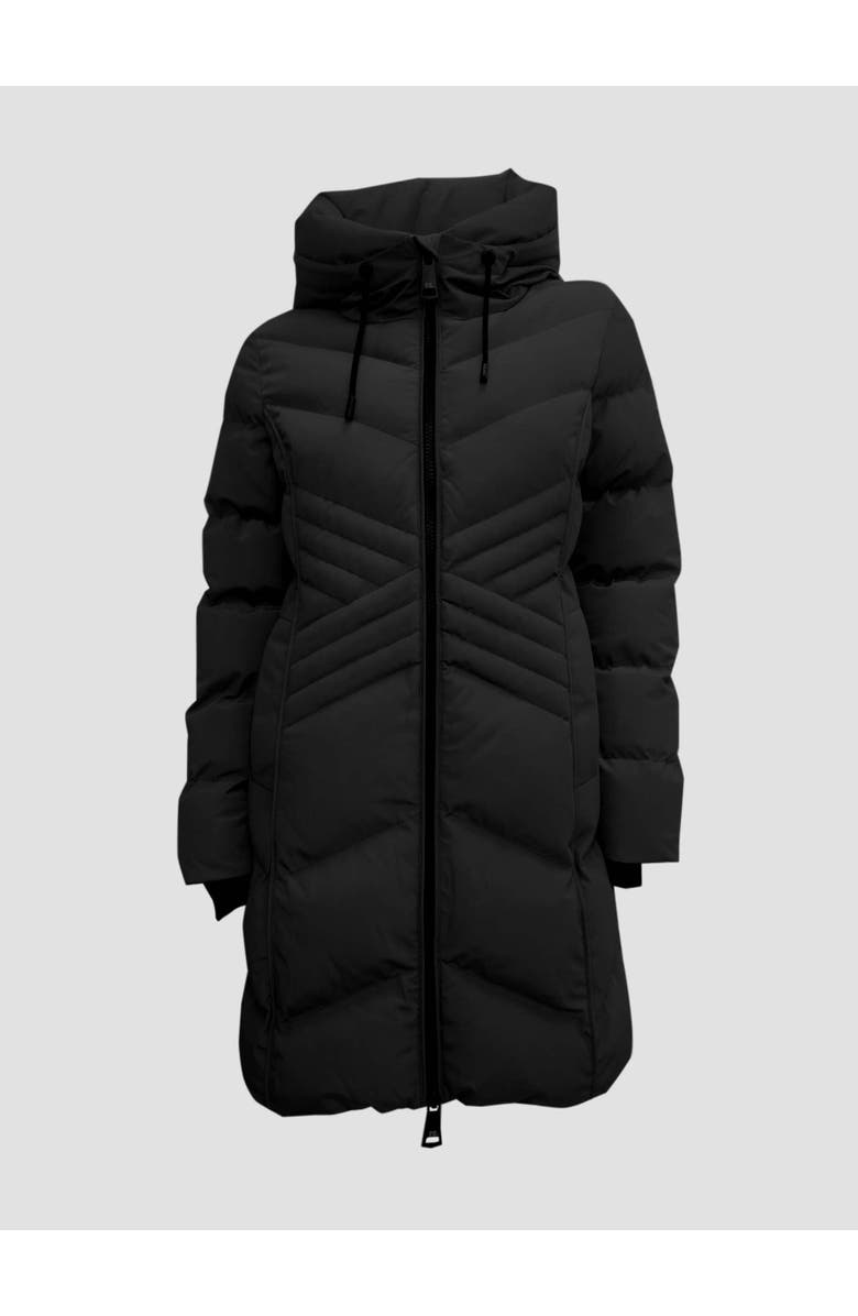 Point Zero STAR-STITCH CHIC LONG PUFFER JACKET, Main, color, 