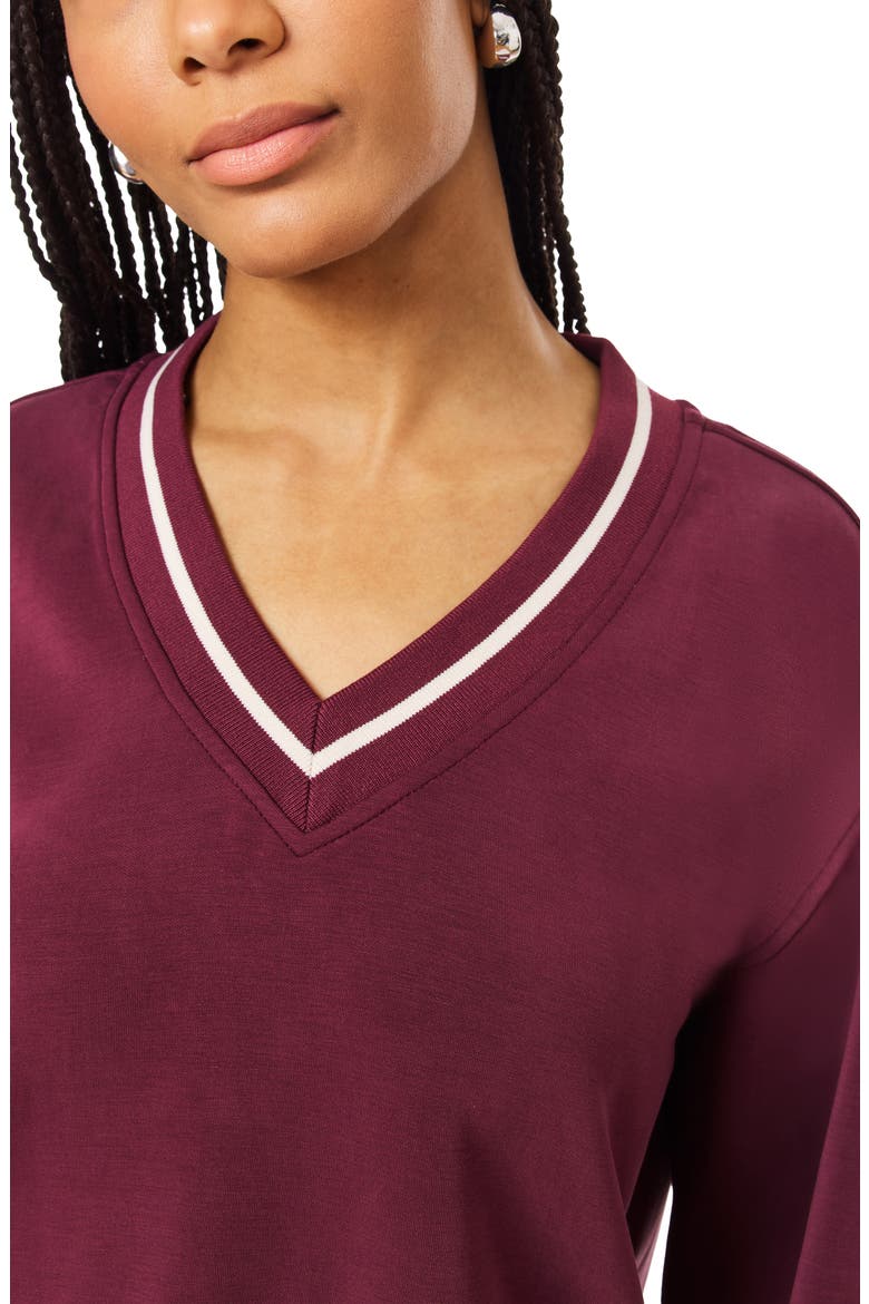 V-Neck Sweatshirt, Alternate, color, FIG