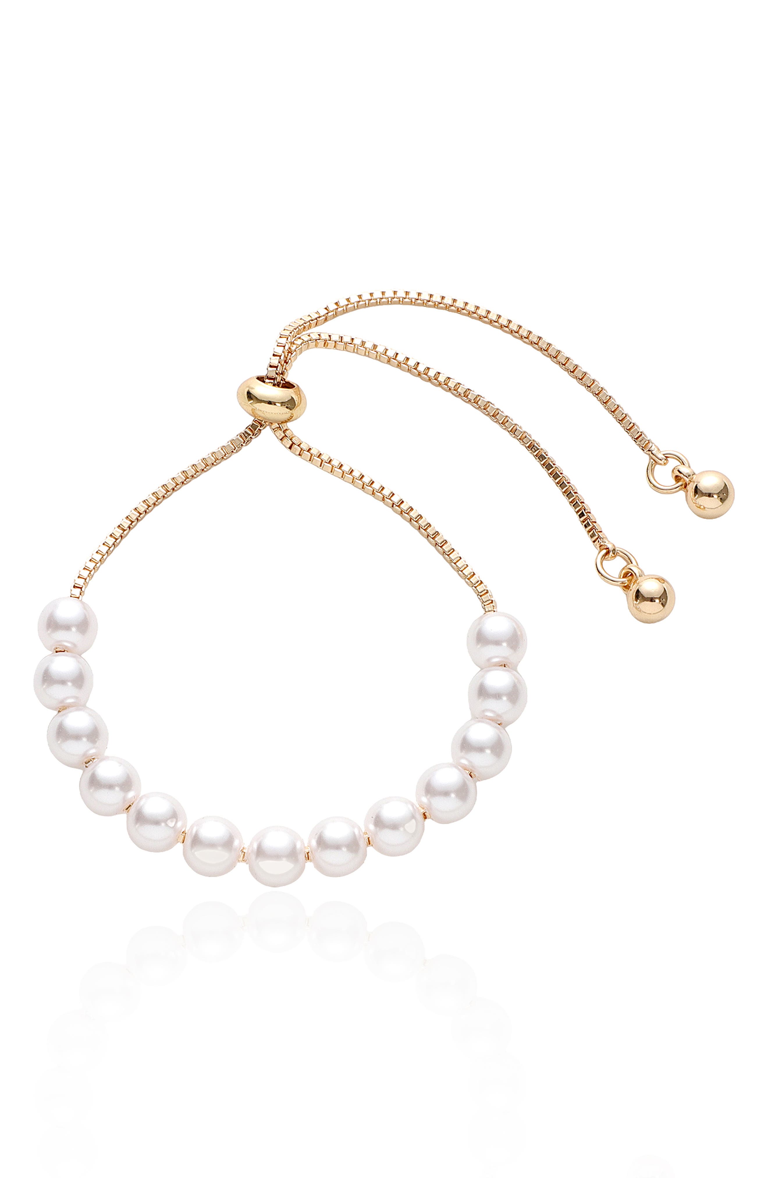 Ettika Pearl Slider Bracelet (Women) | Nordstromrack