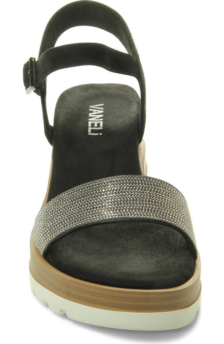VANELi Cedra Platform Wedge Sandal, Alternate, color, Black Suede
