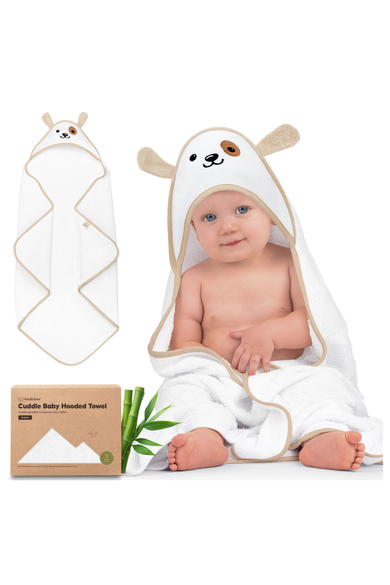Cuddle Baby Hooded Towel, Main, color, Dog