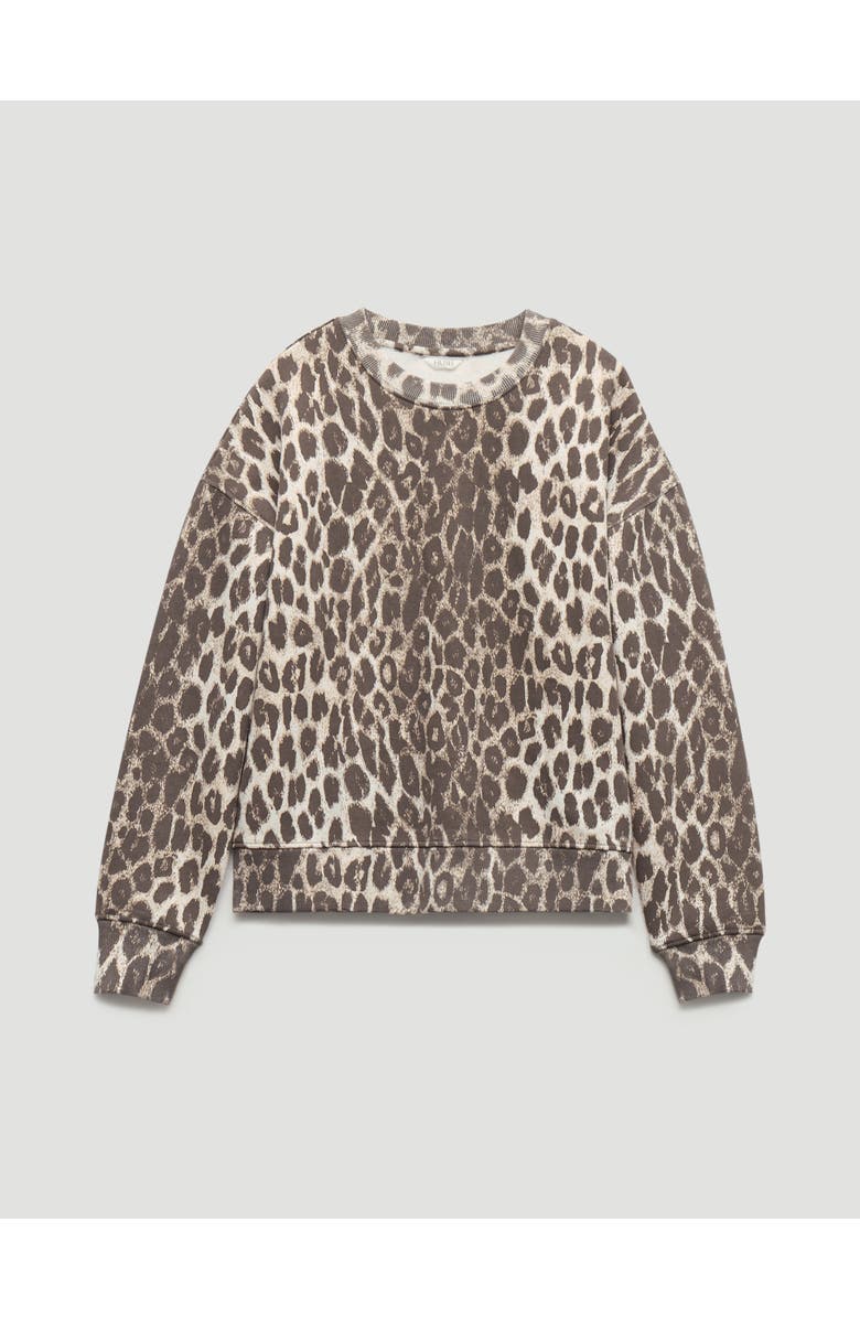 Hush Astra Leopard Print Cotton Sweatshirt, Alternate, color, Trans Neutral Leopard Print